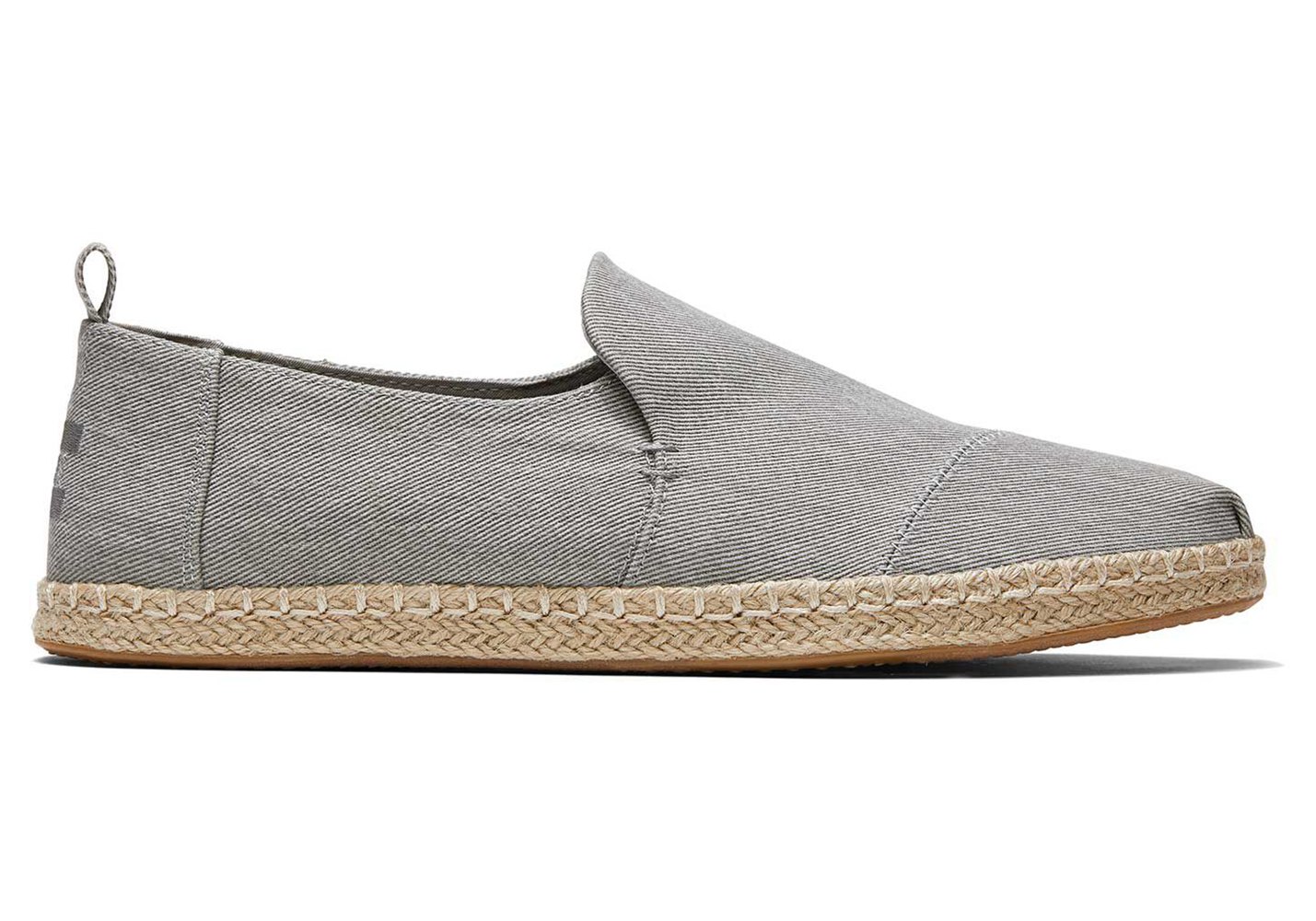 Toms Alpargata Rope Espadrille Grey - Mens - 82630-WGOP